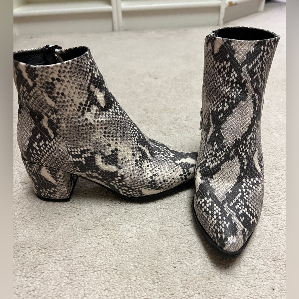 Madden Girl Snake Skin Booties